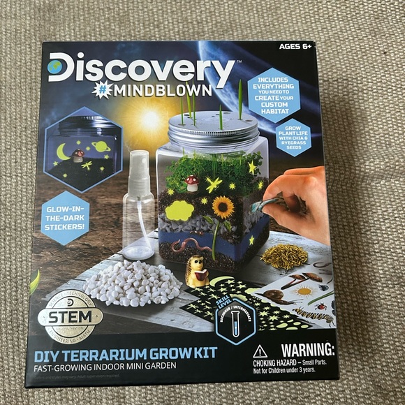 Discovery Toys Discovery Mindblown Kids Diy Terrarium Grow Kit